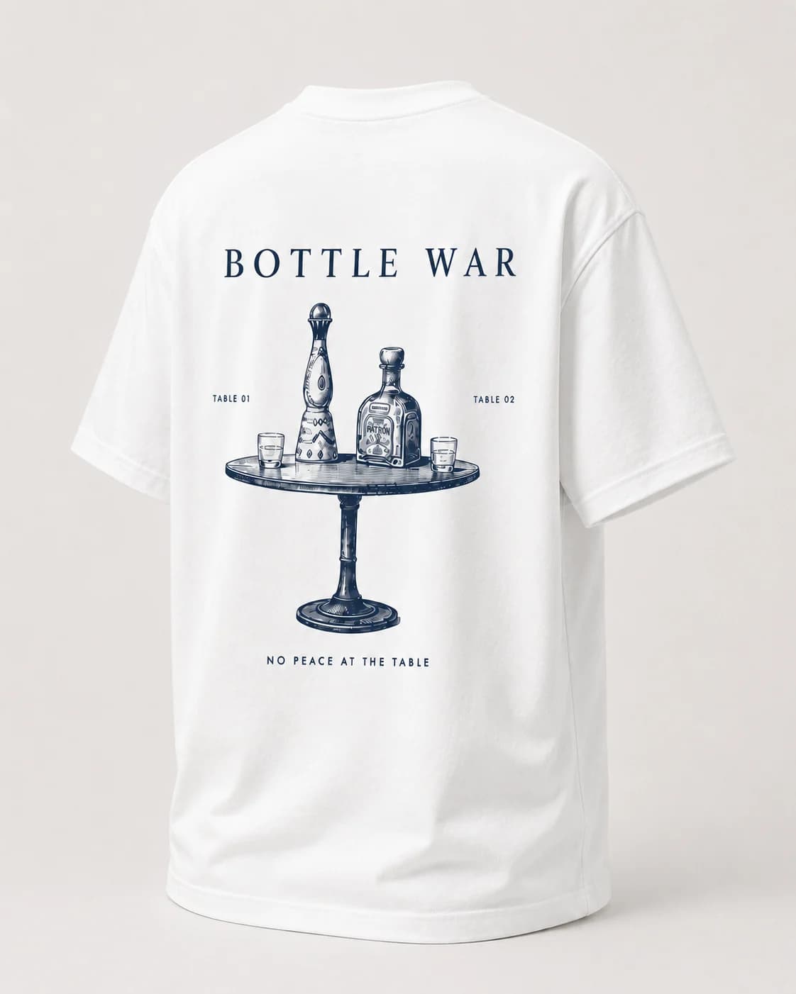 Bottle War — White, back